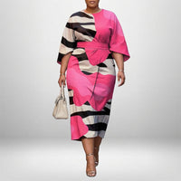 ZARELLA | Abstract Flow Midi with Sculpted Waist and Bold Expression