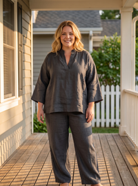 Marina | Casual Two-Piece Set with V-Neck for Women